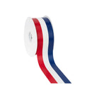 2 1/2" Patriotic Printed Floral Satin | Multi | 100 Yard Roll