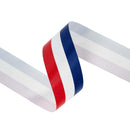 2 1/2" Patriotic Printed Floral Satin | Multi | 100 Yard Roll