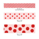 1 1/2" Printed Dots Textured Grosgrain Ribbon | Lt Pink (117) | 25 Yard Roll