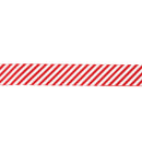 7/8" Printed Ribbon | "Candy Cane Stripe" Red/White | 25 Yard Roll
