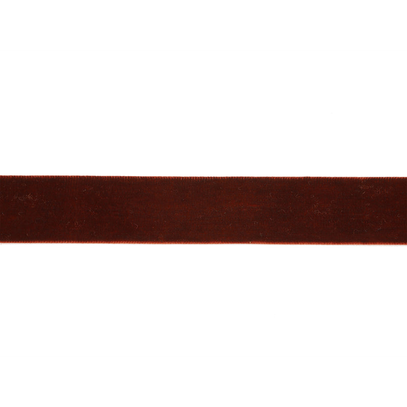 1" Velvet Ribbon | Gingerbread | 10 Yard Roll
