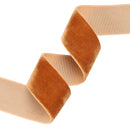 1" Velvet Ribbon | Cognac | 10 Yard Roll