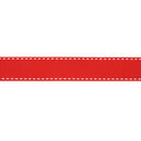 7/8" Saddlestitch Grosgrain Ribbon | Red (250) | 100 Yard Roll
