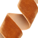 1" Velvet Ribbon | Cognac | 10 Yard Roll