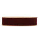 1" Velvet Ribbon | Bordeaux | 10 Yard Roll