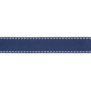 7/8" Saddlestitch Grosgrain Ribbon | Navy (370) | 100 Yard Roll