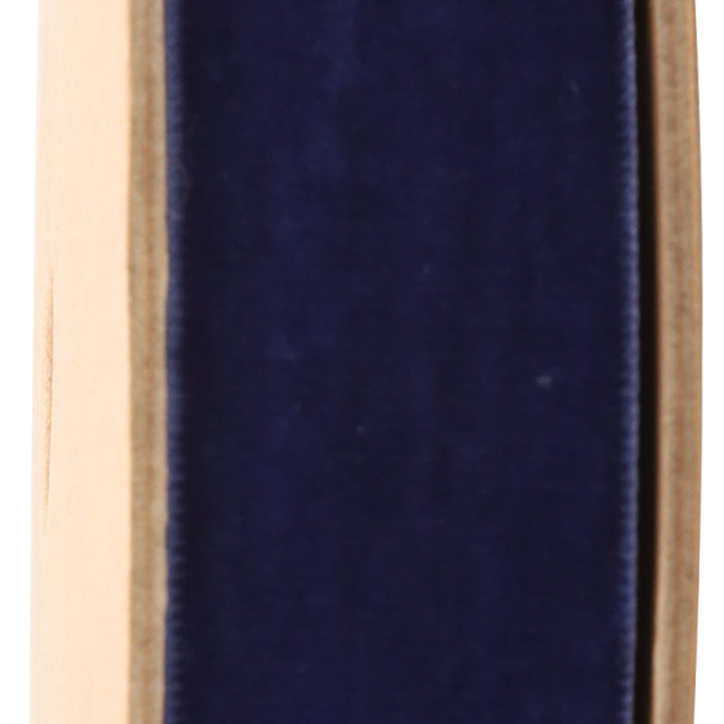 1" Velvet Ribbon | Navel | 10 Yard Roll