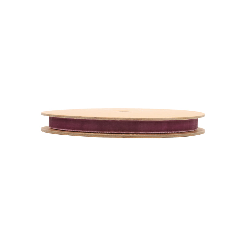 3/8" Velvet Ribbon | Plum | 10 Yard Roll