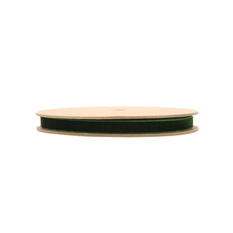 3/8" Velvet Ribbon | Spruce | 10 Yard Roll
