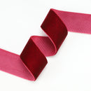 1" Velvet Ribbon | Bordeaux | 10 Yard Roll