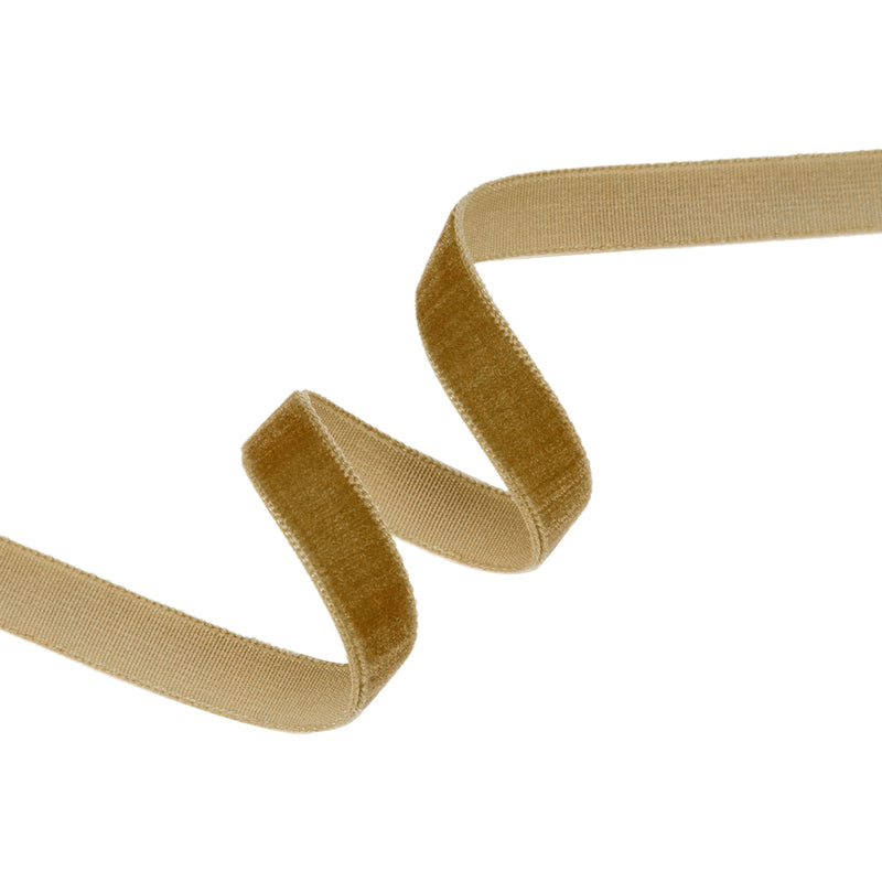 3/8" Velvet Ribbon | Mushroom | 10 Yard Roll