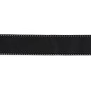 1 1/2" Saddlestitch Grosgrain Ribbon | Black (030) | 50 Yard Roll