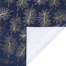 30" x 10' Wrapping Paper | Bontanical Leaf Navy/Gold
