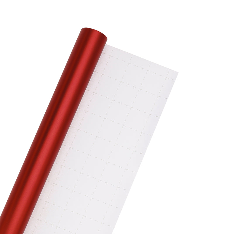 30" x 10' Holiday Wrapping Paper | Metallic Red