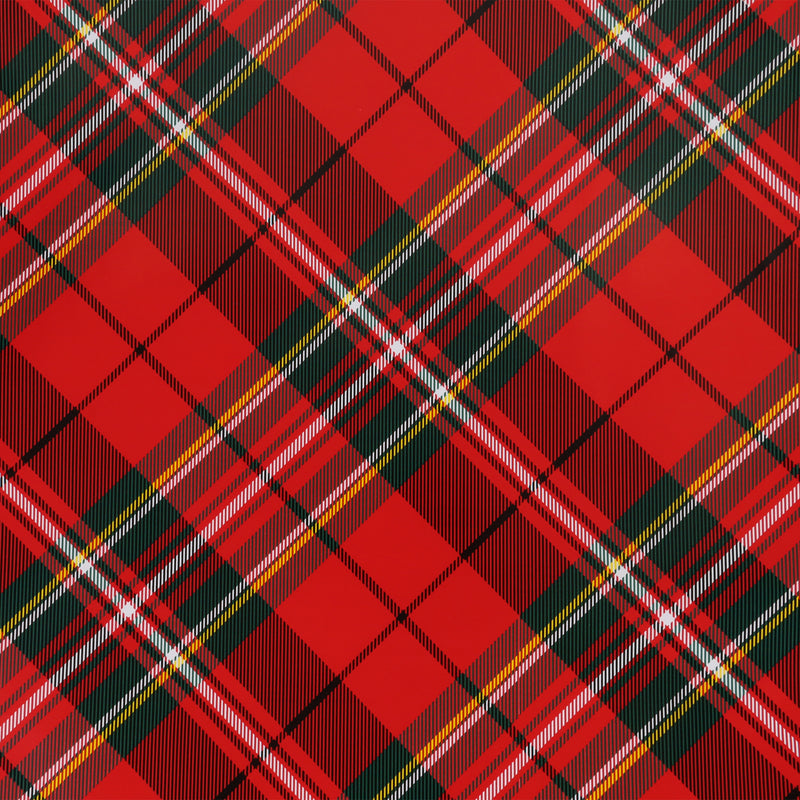 30" x 10' Holiday Wrapping Paper Bundle (3-pack)| Plaid Red/Black