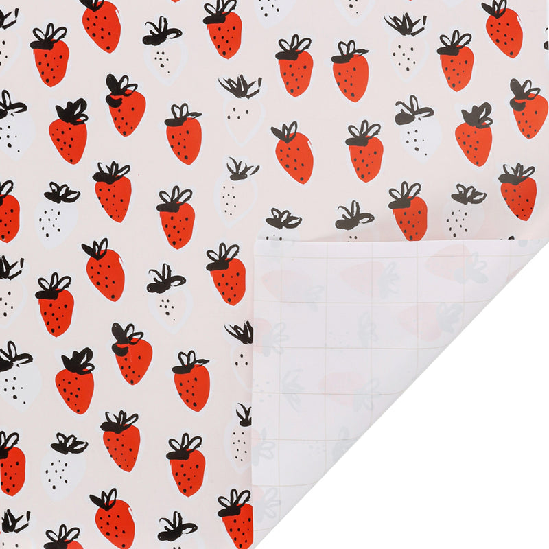 30" x 10' Wrapping Paper | Strawberry Pink/Red