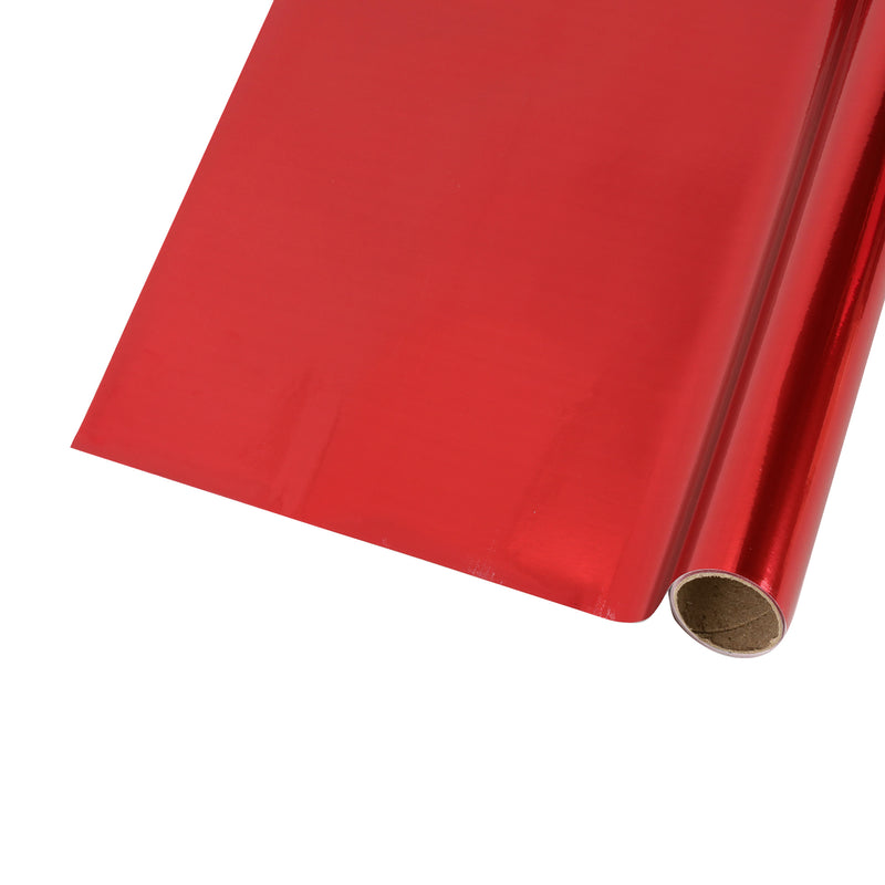 30" x 10' Holiday Wrapping Paper | Metallic Red