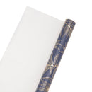 30" x 10' Wrapping Paper | Bontanical Leaf Navy/Gold