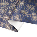 30" x 10' Wrapping Paper | Bontanical Leaf Navy/Gold