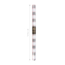 30" x 10' Holiday Wrapping Paper | White/Black Plaid