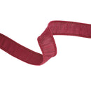 1" Wired Dupioni Ribbon | Wine | 10 Yard Roll