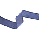 1" Wired Dupioni Ribbon | Navel | 10 Yard Roll