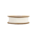 1" Wired Dupioni Ribbon | Antique White | 10 Yard Roll