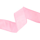 2 1/2" Wired Dupioni Ribbon | Pink | 10 Yard Roll