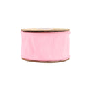 2 1/2" Wired Dupioni Ribbon | Pink | 10 Yard Roll