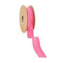 1" Wired Dupioni Ribbon | Hot Pink | 10 Yard Roll