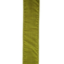 2 1/2" Wired Premium Velvet Ribbon w/ Tissue Back | Apple Green | 10 Yard Roll