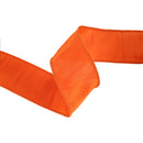 2 1/2" Wired Dupioni Ribbon | Pumpkin | 10 Yard Roll