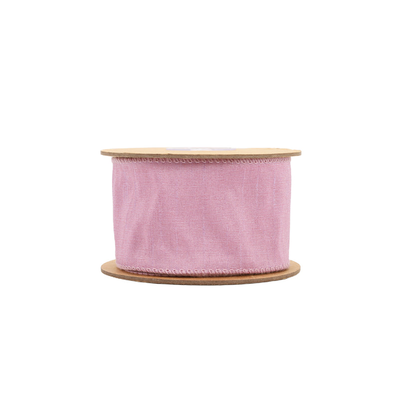 2 1/2" Wired Dupioni Ribbon | Light Purple | 10 Yard Roll