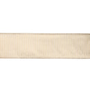 2 1/2" Wired Dupioni Ribbon w/ Metallic Stripe | Natural/Gold | 10 Yard Roll