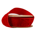 2 1/2" Wired Premium Velvet Ribbon w/ Tissue Back | Red | 10 Yard Roll