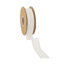 1" Wired Dupioni Ribbon | Antique White | 10 Yard Roll