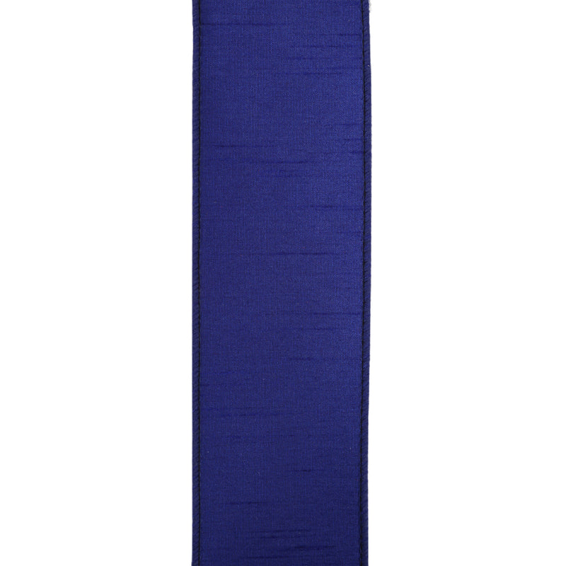 2 1/2" Wired Dupioni Ribbon | Royal | 10 Yard Roll