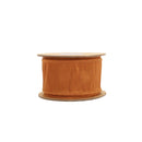 2 1/2" Wired Dupioni Ribbon | Copper Brown | 10 Yard Roll