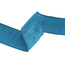 2 1/2" Wired Dupioni Ribbon | Peacock | 10 Yard Roll