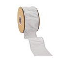 2 1/2" Wired Dupioni Ribbon | Silver | 10 Yard Roll