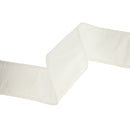 2 1/2" Wired Dupioni Ribbon | Antique White | 10 Yard Roll