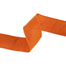 2 1/2" Wired Dupioni Ribbon | Burnt Orange | 10 Yard Roll