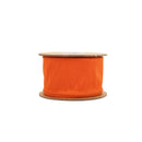 2 1/2" Wired Dupioni Ribbon | Pumpkin | 10 Yard Roll