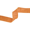 1" Wired Dupioni Ribbon | Copper Brown | 10 Yard Roll