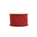 2 1/2" Wired Dupioni Ribbon | Bordeaux | 10 Yard Roll