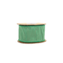 2 1/2" Wired Dupioni Ribbon | Forest Green | 10 Yard Roll