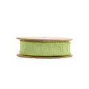 1" Wired Dupioni Ribbon | Green Apple | 10 Yard Roll