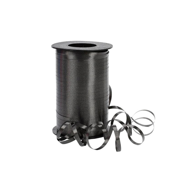 3/16" Curling Ribbon | Black (S030) | 500 Yard Roll