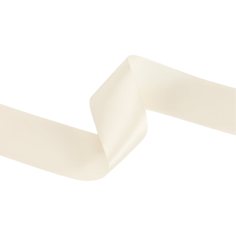 1 1/2" Single Face Satin Ribbon | Ivory (810) | 50 Yard Roll