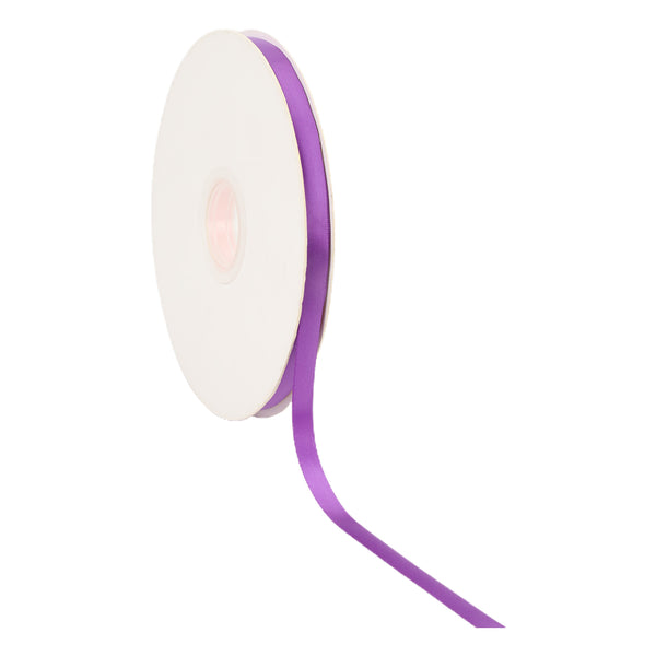 3/8" Single Face Satin Ribbon | Purple (465) | 100 Yard Roll